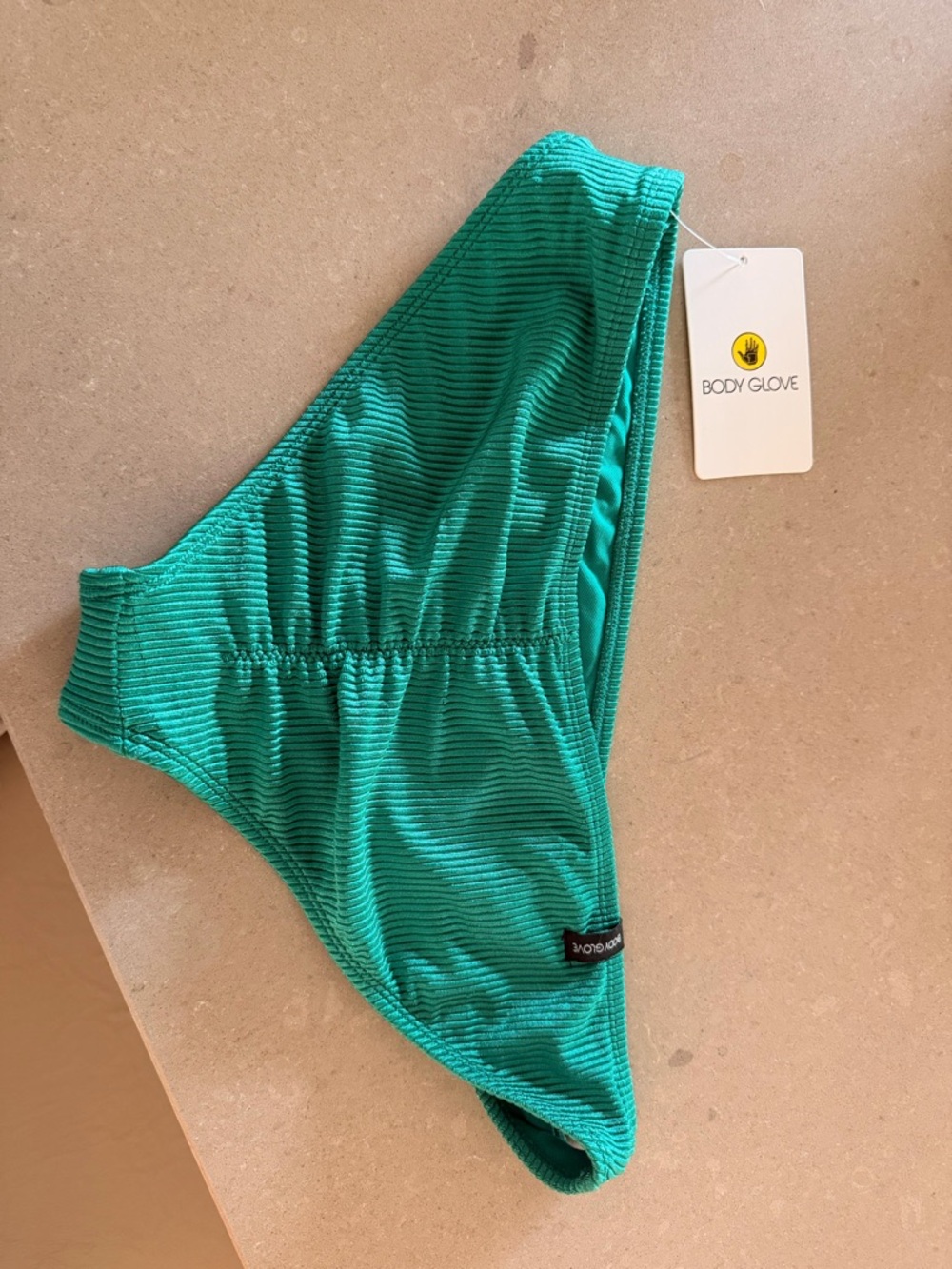 Body Glove Ribbed Emerald Green Bikini Bottom